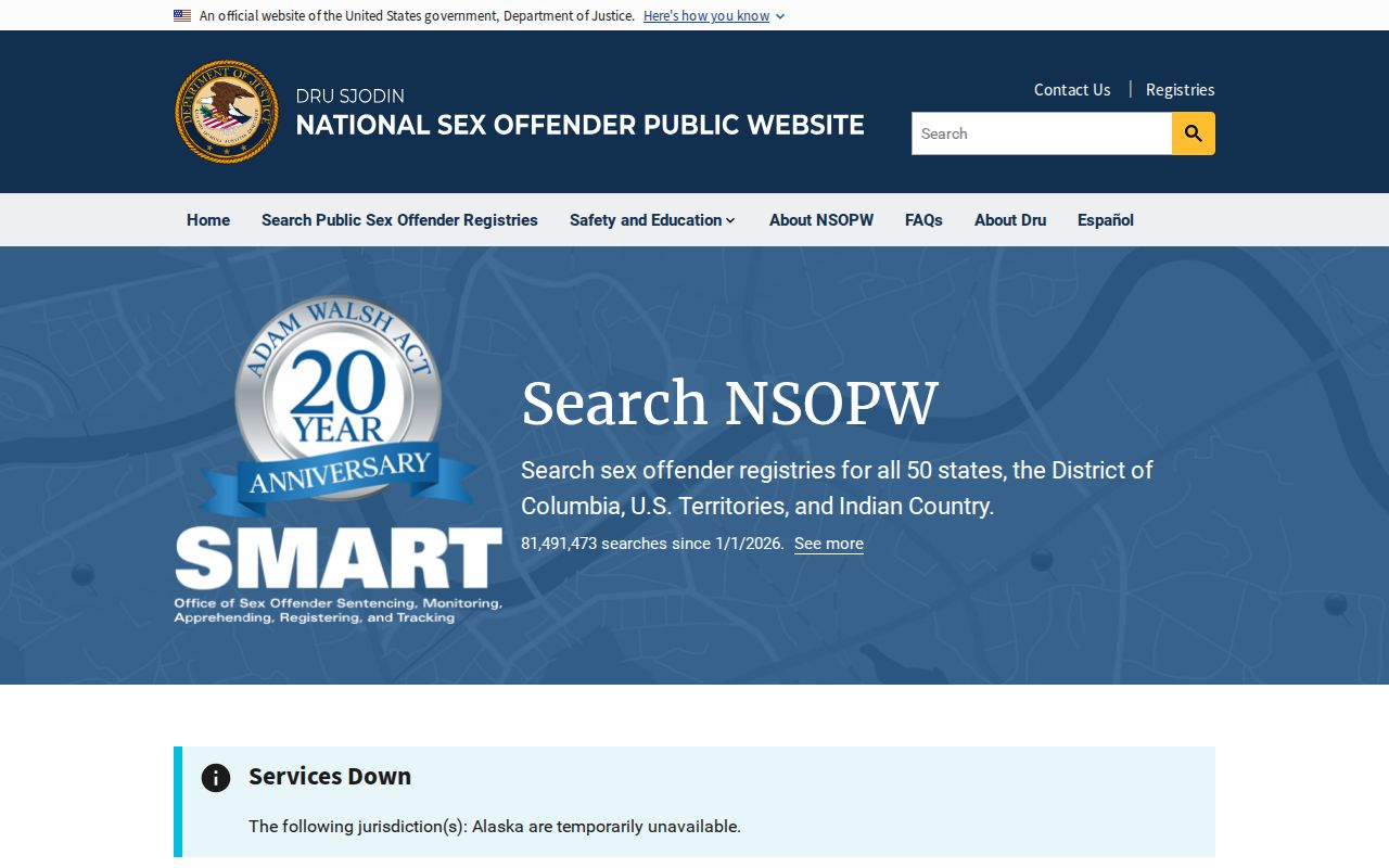 Henderson County sex offender check through the national NSOPW search
