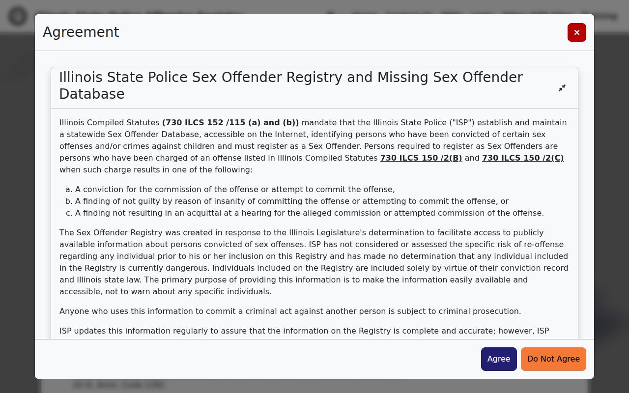 Henderson County sex offender registry scope and lawful-use notice